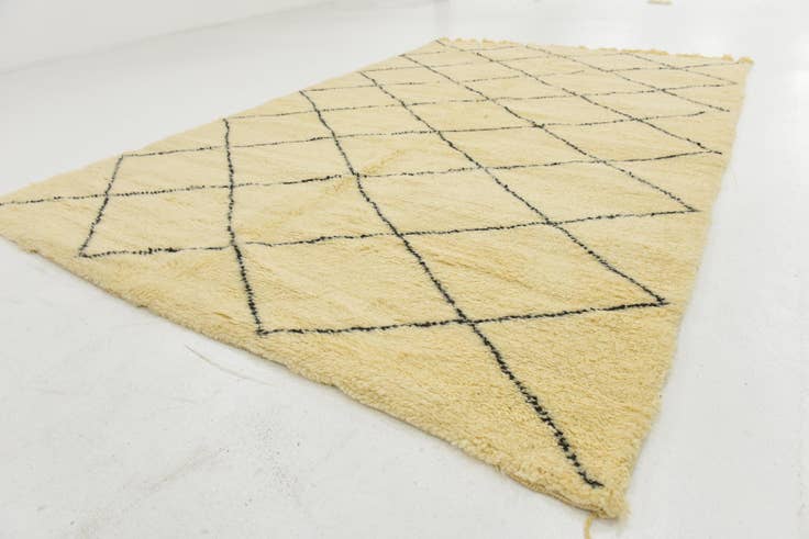 Detail image of 6' 5 x 10' 1 Hand Knotted Moroccan Wool Rug