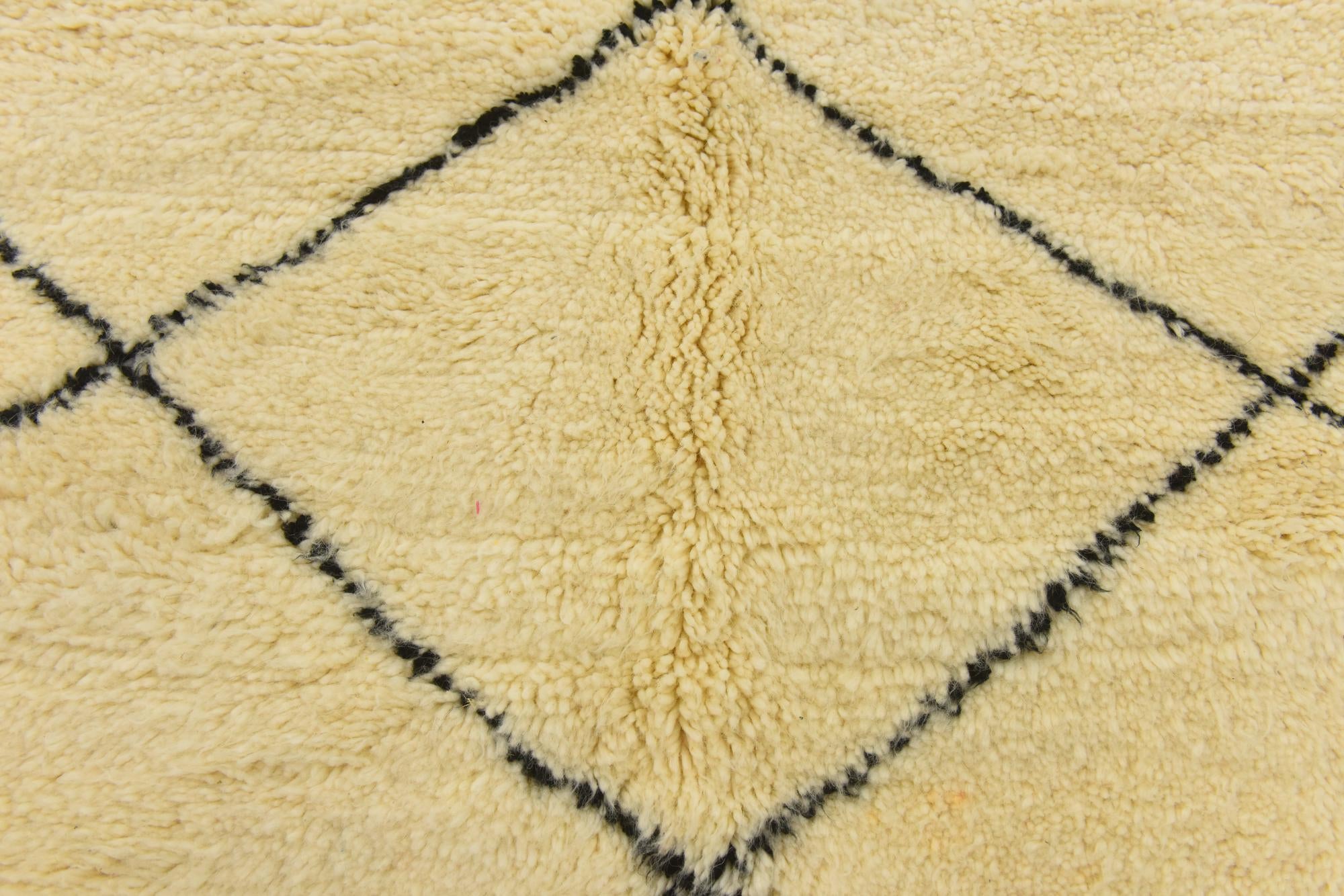 6' 5 x 10' 1 Hand Knotted Moroccan Wool Rug