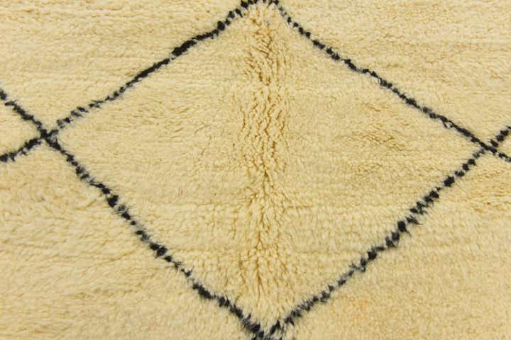 6' 5 x 10' 1 Hand Knotted Moroccan Wool Rug