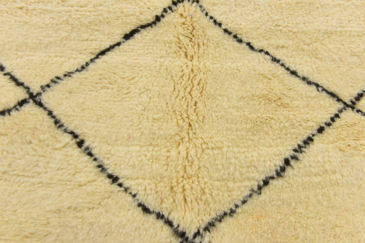 Detail image of 6' 5 x 10' 1 Hand Knotted Moroccan Wool Rug