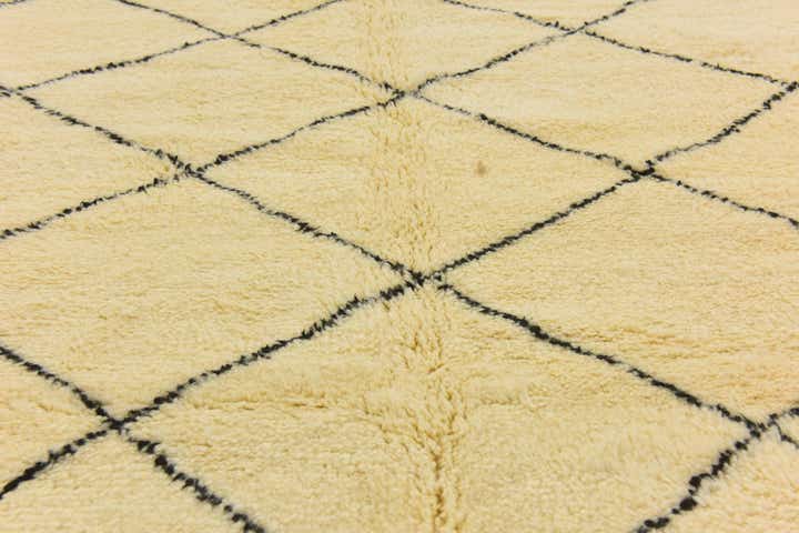 6' 5 x 10' 1 Hand Knotted Moroccan Wool Rug
