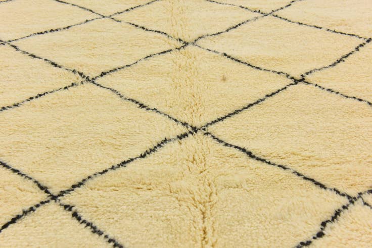 Detail image of 6' 5 x 10' 1 Hand Knotted Moroccan Wool Rug