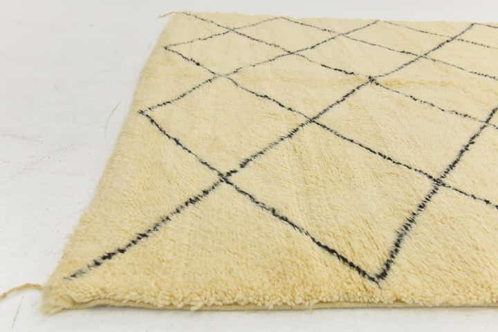 6' 5 x 10' 1 Hand Knotted Moroccan Wool Rug