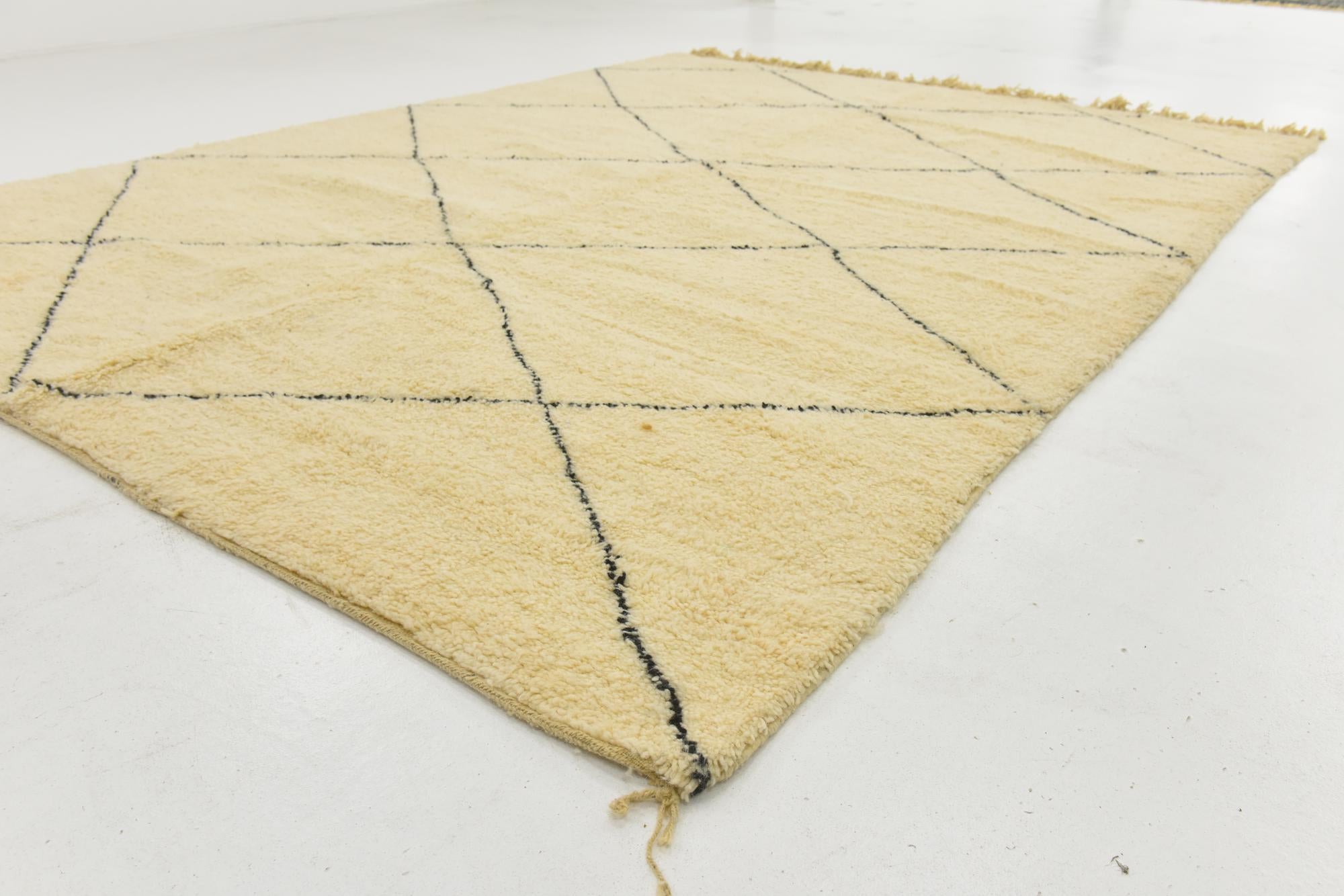 8' 8 x 11' 8 Hand Knotted Moroccan Wool Rug
