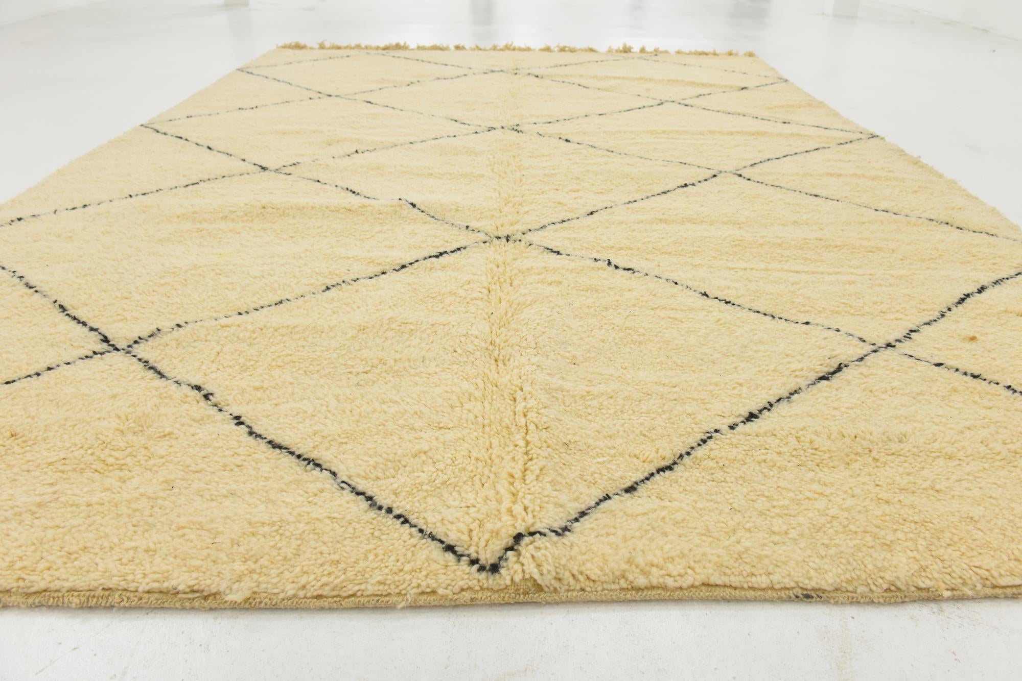 8' 8 x 11' 8 Hand Knotted Moroccan Wool Rug