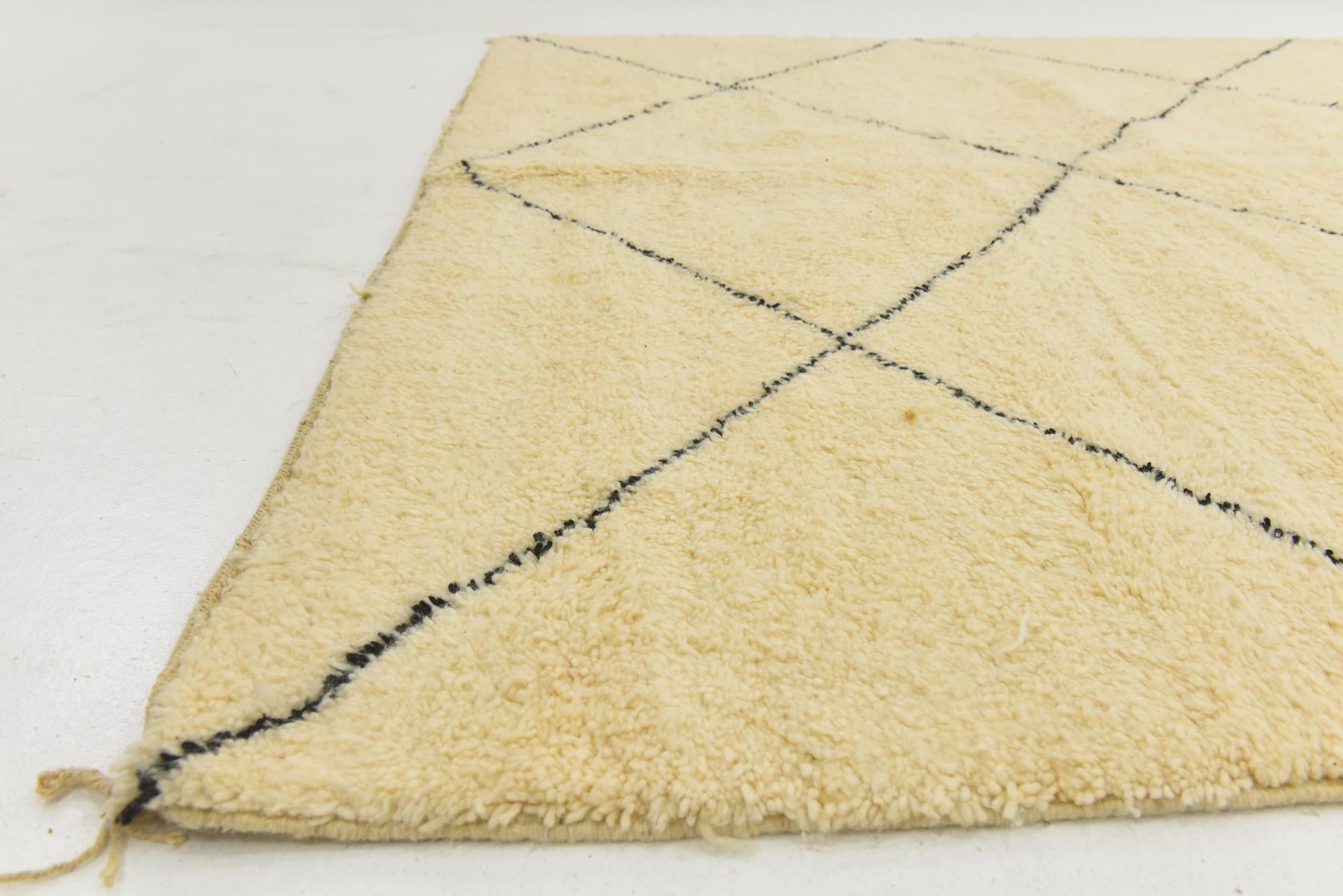 8' 8 x 11' 8 Hand Knotted Moroccan Wool Rug