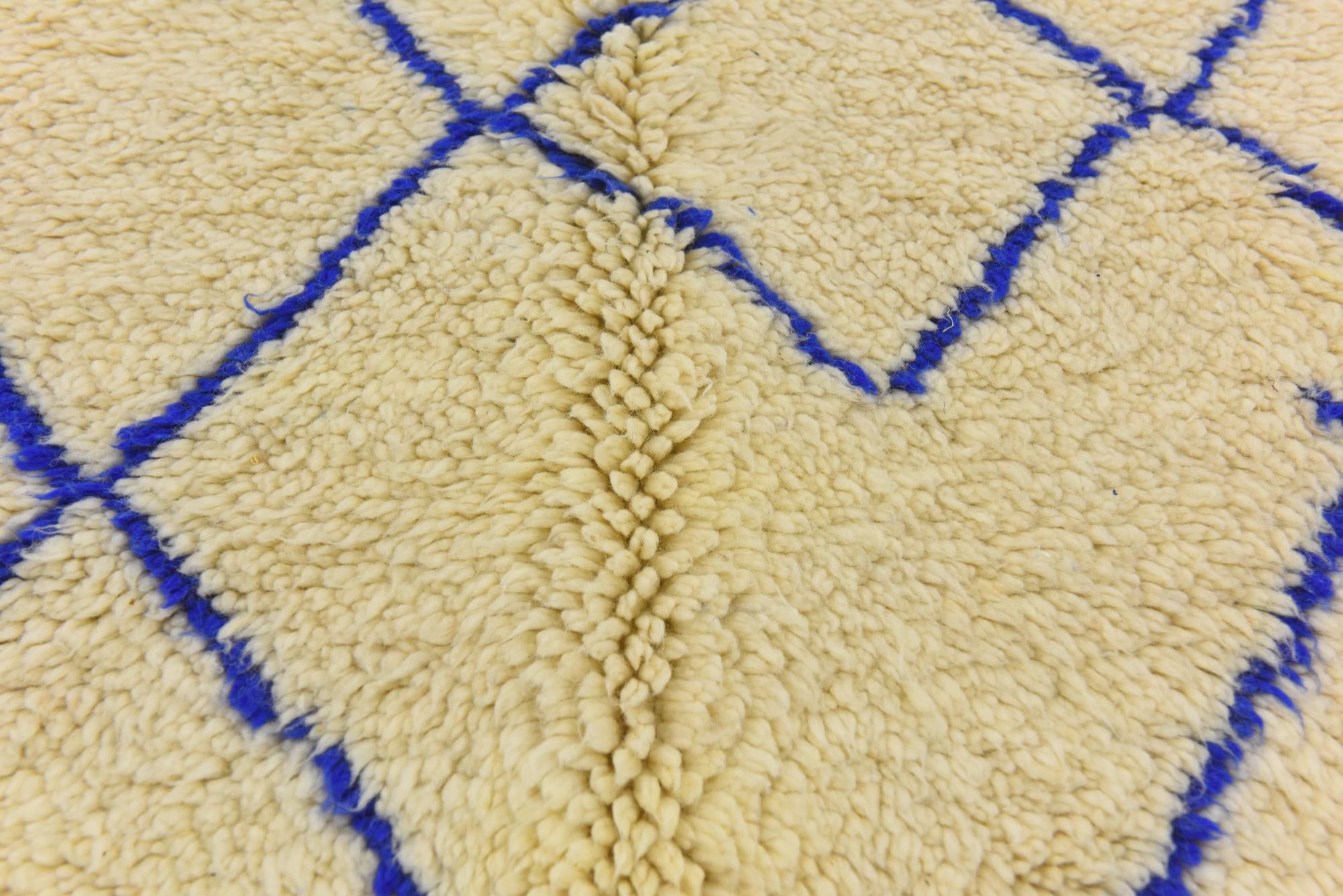 5' 5 x 7' 3 Hand Knotted Moroccan Wool Rug