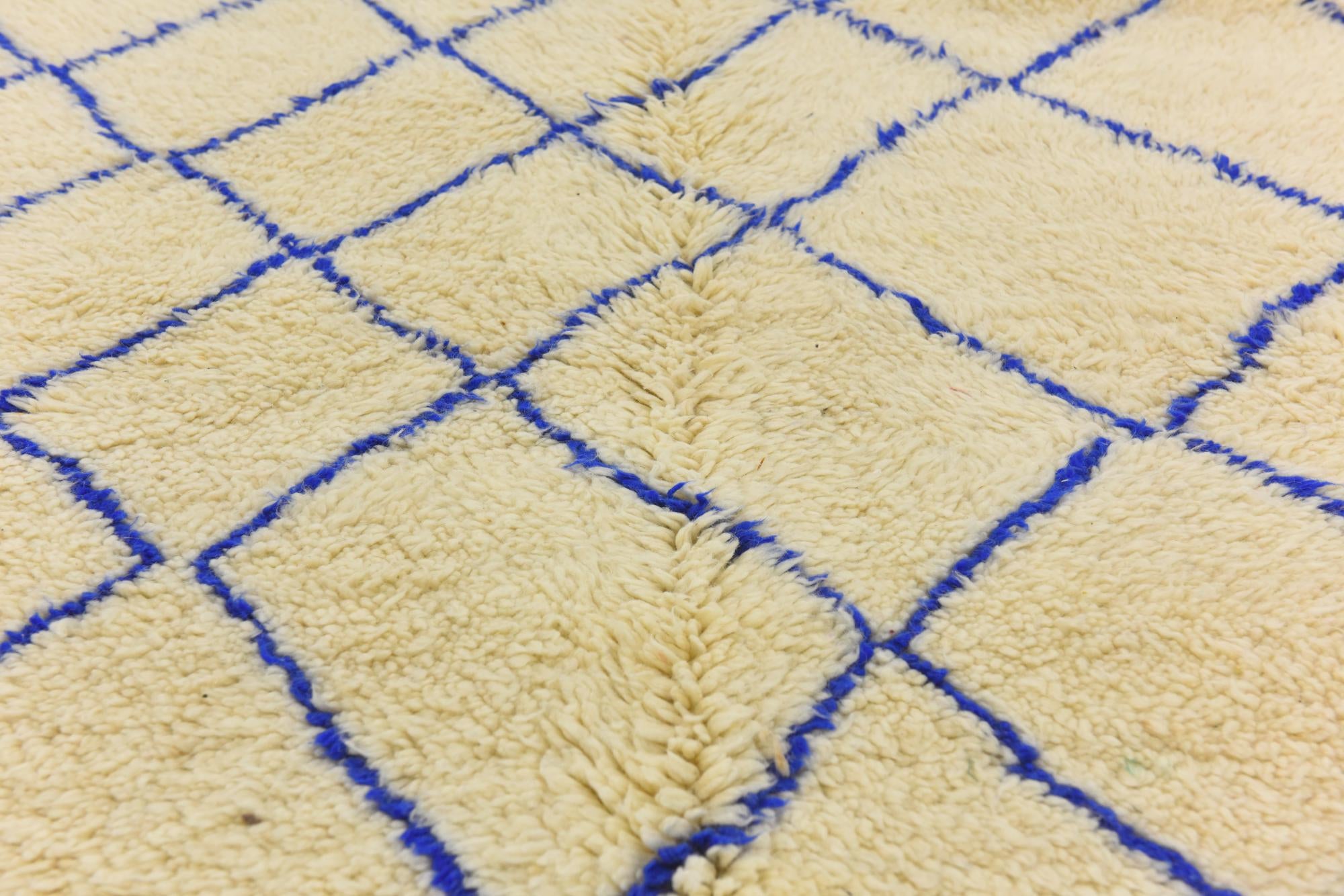 5' 5 x 7' 3 Hand Knotted Moroccan Wool Rug