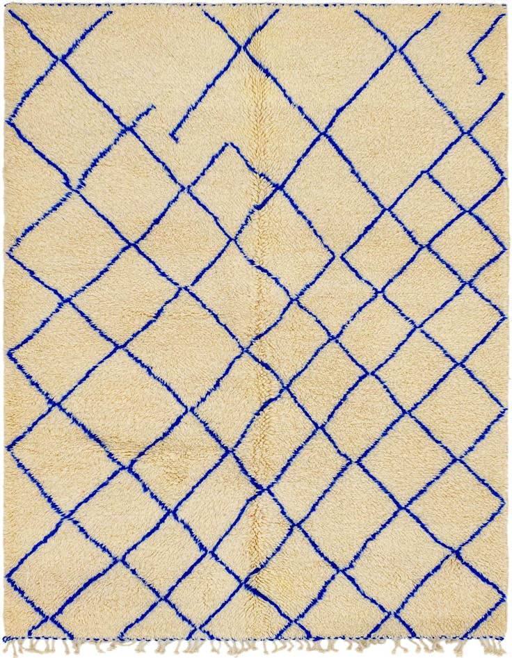 Detail image of 5' 5 x 7' 3 Hand Knotted Moroccan Wool Rug