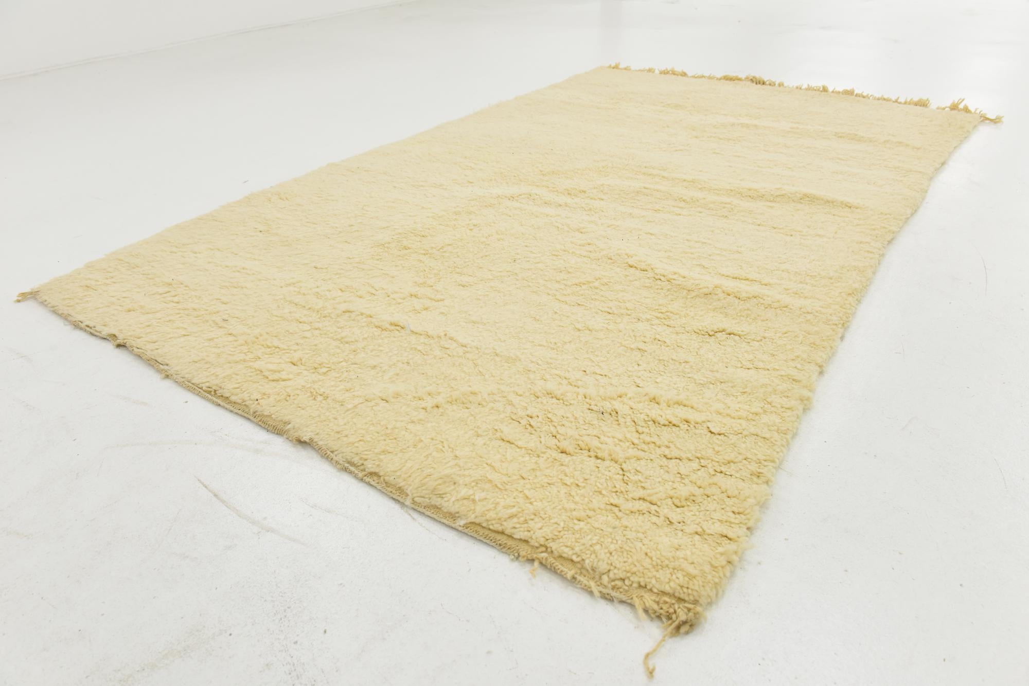 5' 3 x 8' 10 Hand Knotted Moroccan Wool Rug