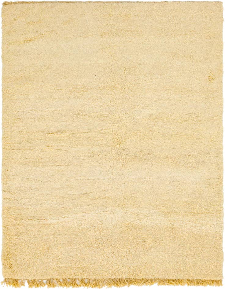 Detail image of 5' 3 x 8' 10 Hand Knotted Moroccan Wool Rug