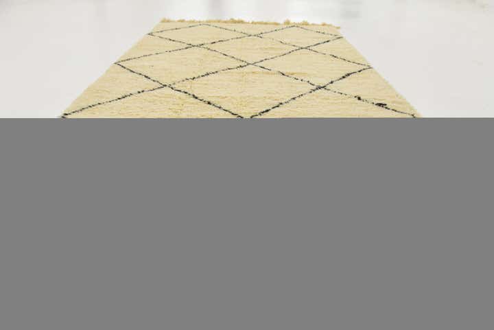 4' 10 x 8' 5 Hand Knotted Moroccan Wool Rug