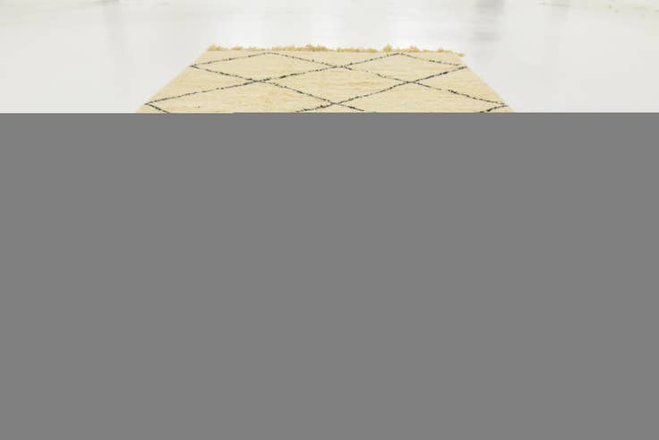 Detail image of 4' 10 x 8' 5 Hand Knotted Moroccan Wool Rug