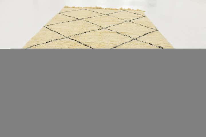 4' 10 x 8' 5 Hand Knotted Moroccan Wool Rug