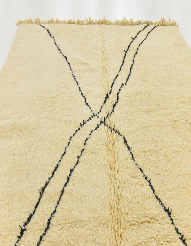 Detail image of 6' 11 x 9' 5  Hand Knotted Moroccan Wool Rug