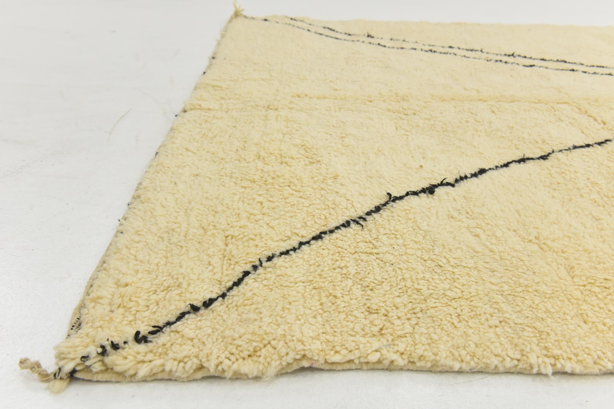 6' 11 x 9' 5 Hand Knotted Moroccan Wool Rug
