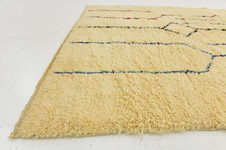 6' 8 x 9' 7 Hand Knotted Moroccan Wool Rug