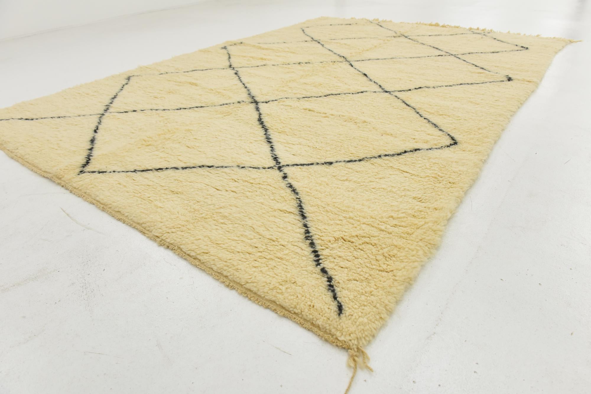 7' x 10' Hand Knotted Moroccan Wool Rug