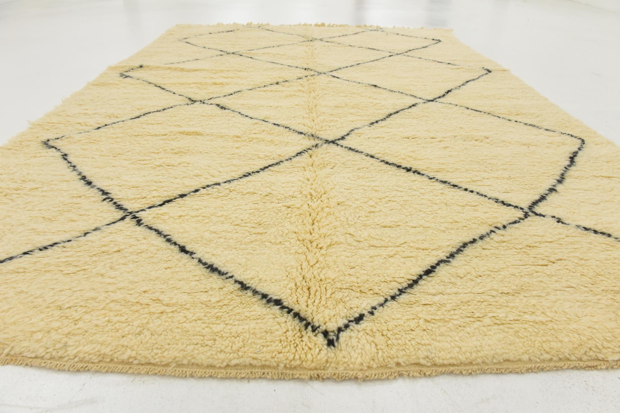 7' x 10' Hand Knotted Moroccan Wool Rug
