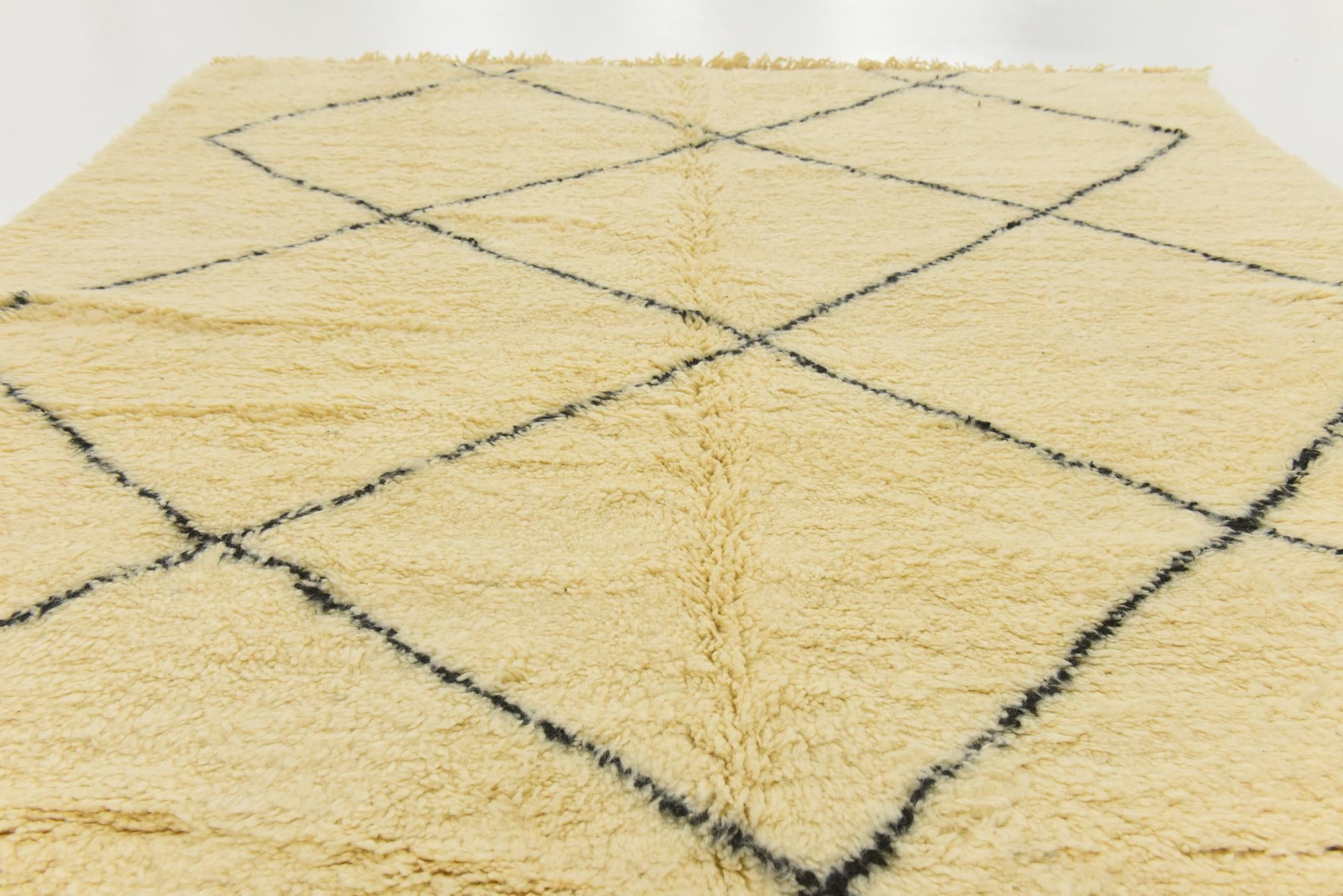 7' x 10' Hand Knotted Moroccan Wool Rug