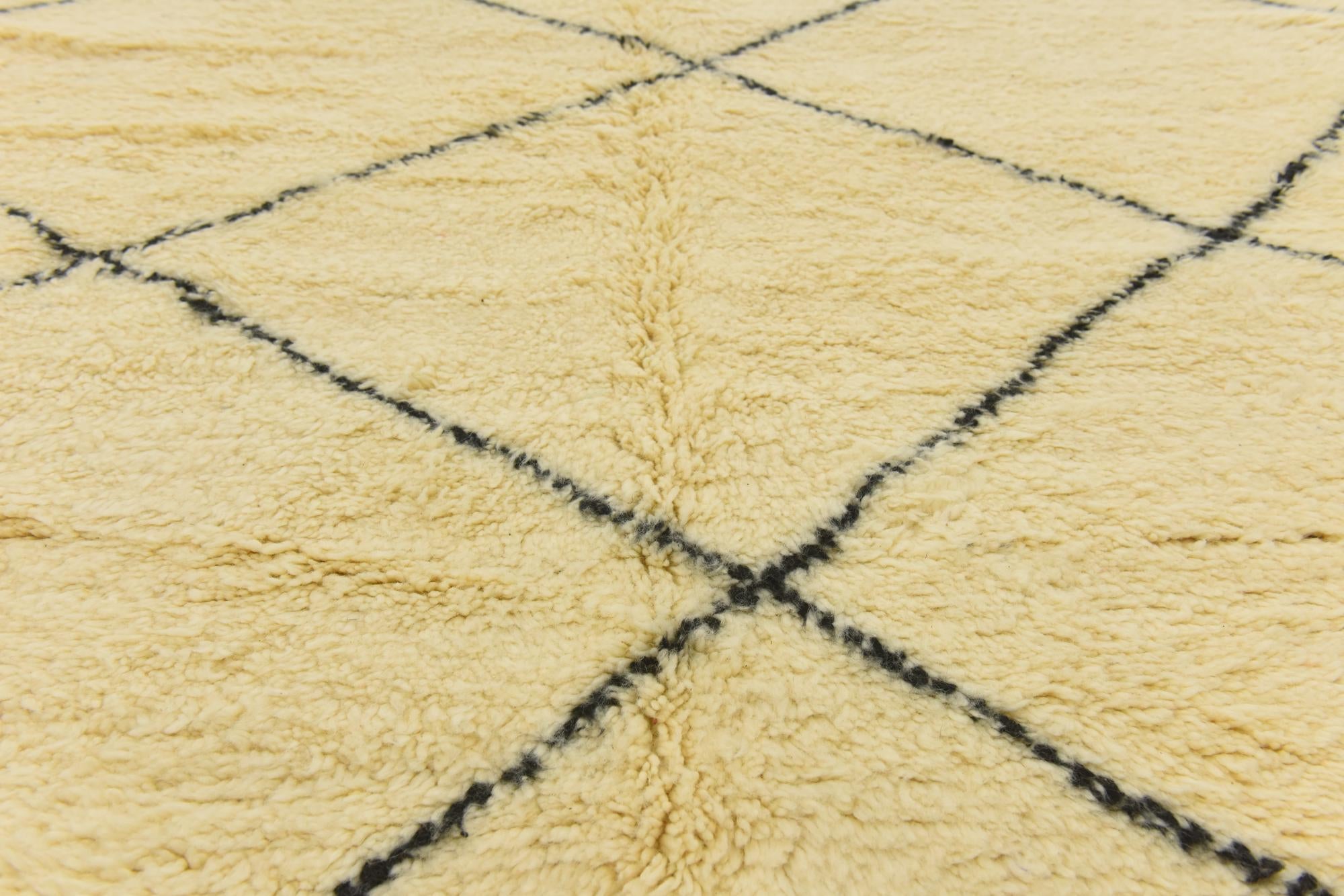 7' x 10' Hand Knotted Moroccan Wool Rug