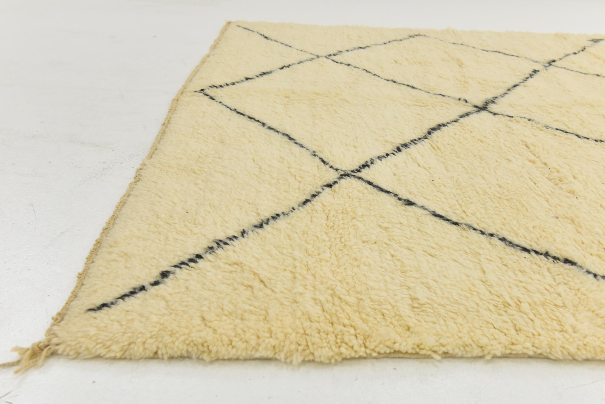 7' x 10' Hand Knotted Moroccan Wool Rug