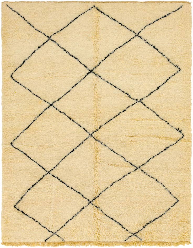 Detail image of 7' x 10' Hand Knotted Moroccan Wool Rug