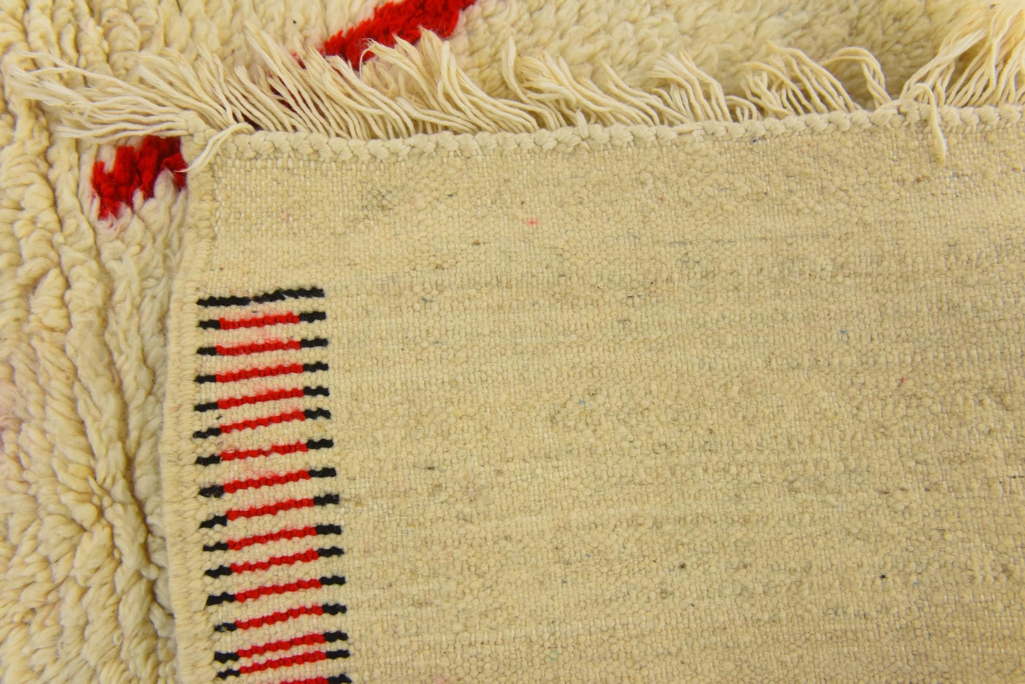 3' 4 x 4' 10 Hand Knotted Moroccan Wool Rug