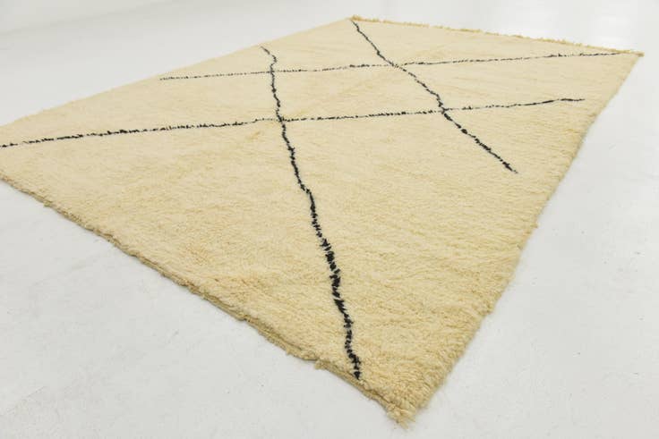 Detail image of 7' x 9' 8 Hand Knotted Moroccan Wool Rug
