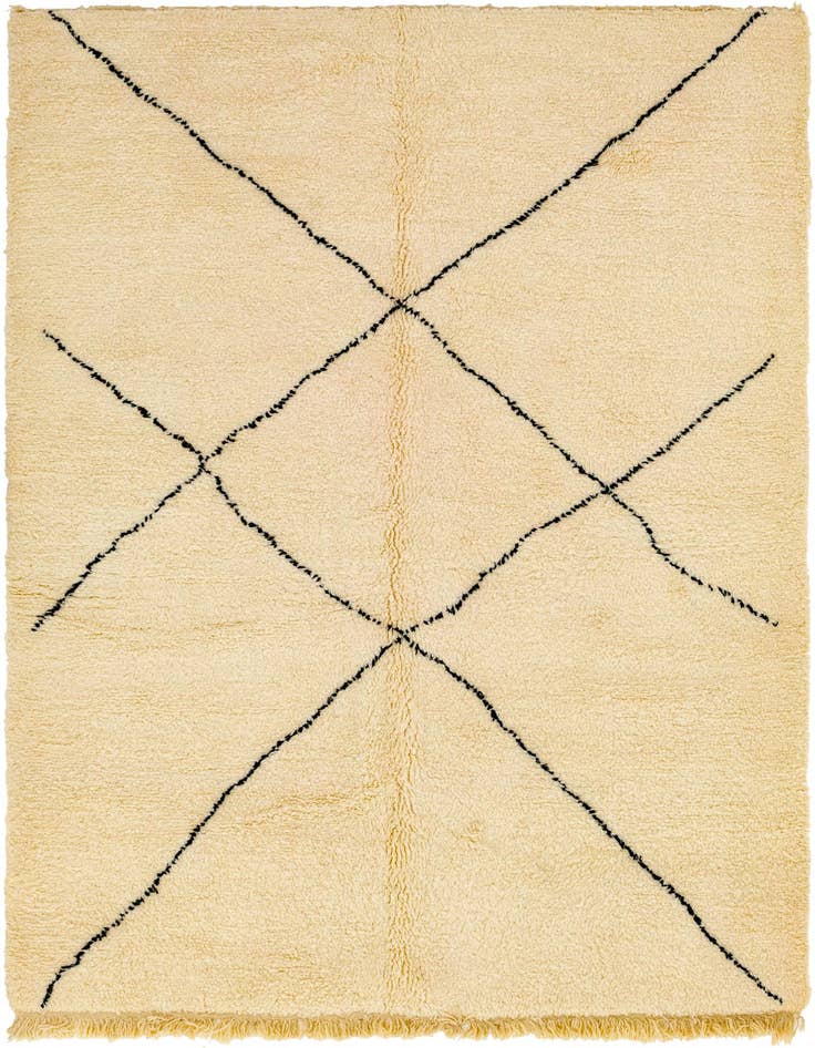 Detail image of 7' x 9' 8 Hand Knotted Moroccan Wool Rug