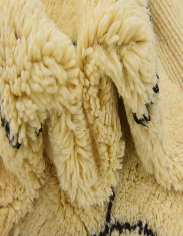 Detail image of 6' 5 x 9' 10  Hand Knotted Moroccan Wool Rug