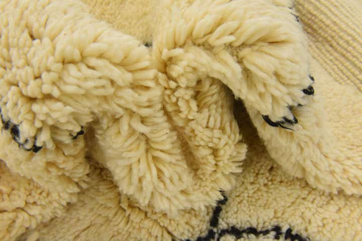 6' 5 x 9' 10 Hand Knotted Moroccan Wool Rug