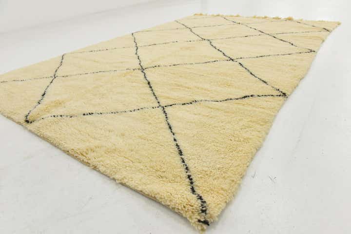 6' 5 x 9' 10 Hand Knotted Moroccan Wool Rug