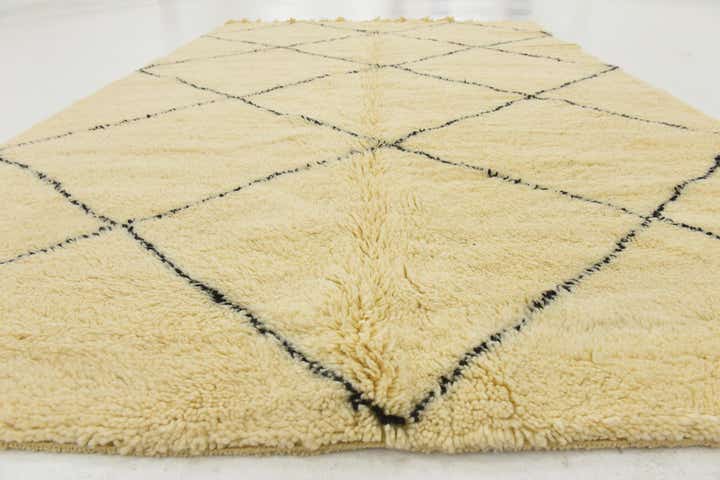 6' 5 x 9' 10 Hand Knotted Moroccan Wool Rug