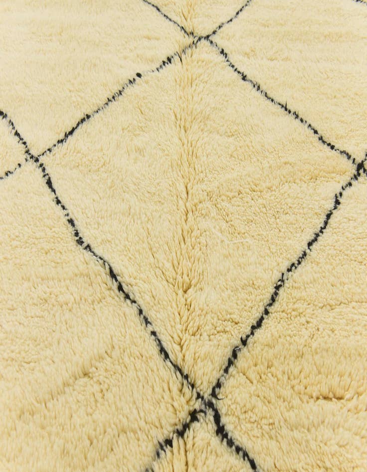 Detail image of 6' 5 x 9' 10  Hand Knotted Moroccan Wool Rug