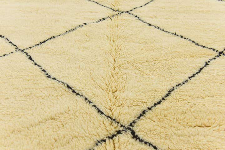 6' 5 x 9' 10 Hand Knotted Moroccan Wool Rug