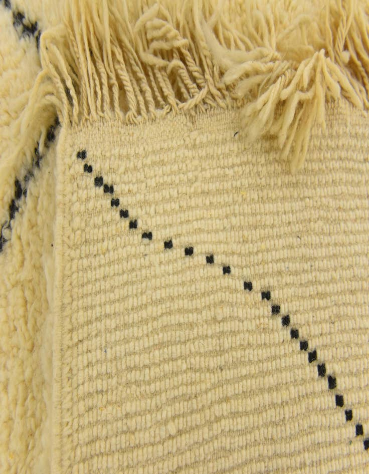 Detail image of 6' 10 x 10'  Hand Knotted Moroccan Wool Rug