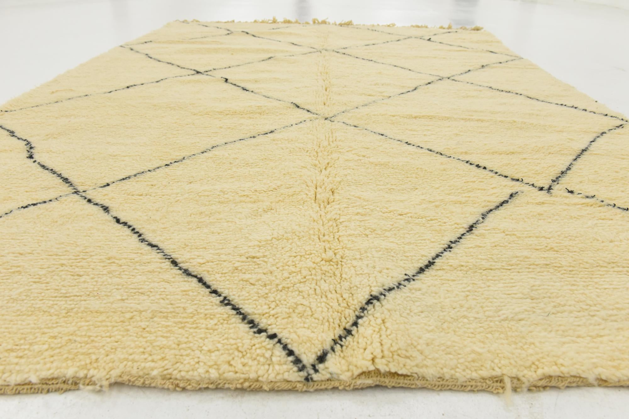 6' 10 x 10' Hand Knotted Moroccan Wool Rug