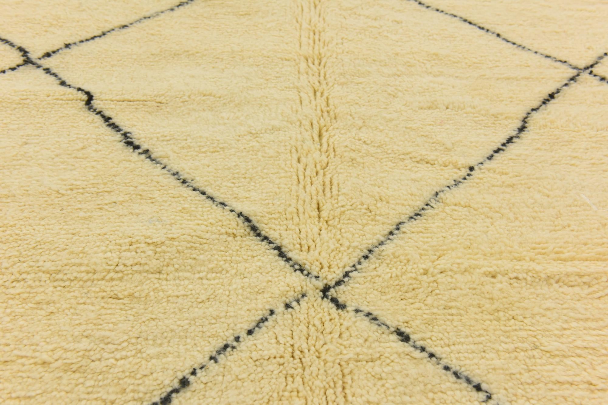 6' 10 x 10' Hand Knotted Moroccan Wool Rug