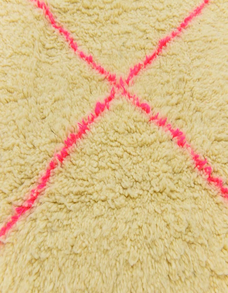 Detail image of 3' 2 x 5' 2  Hand Knotted Moroccan Wool Rug