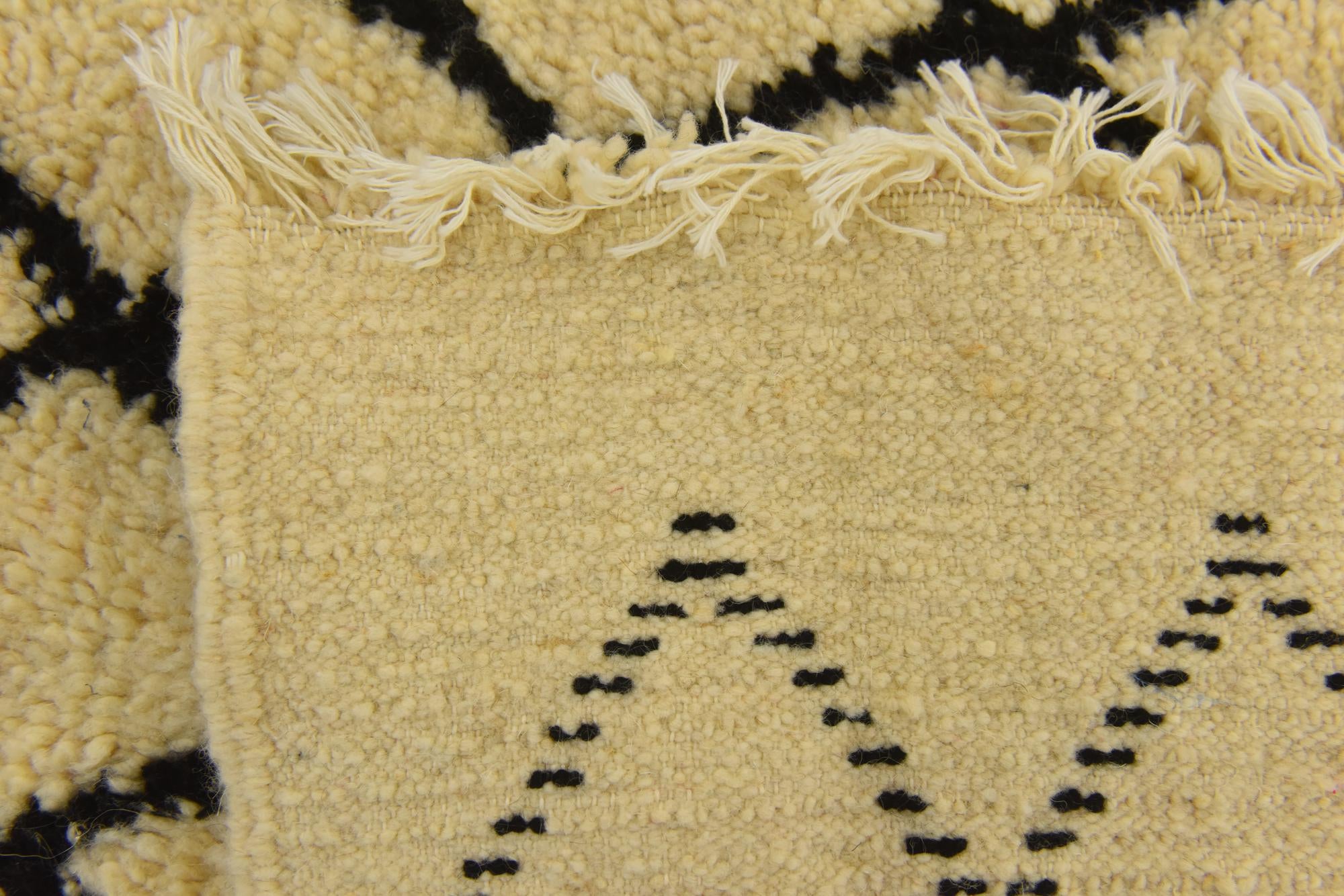 3' 1 x 4' 10 Hand Knotted Moroccan Wool Rug