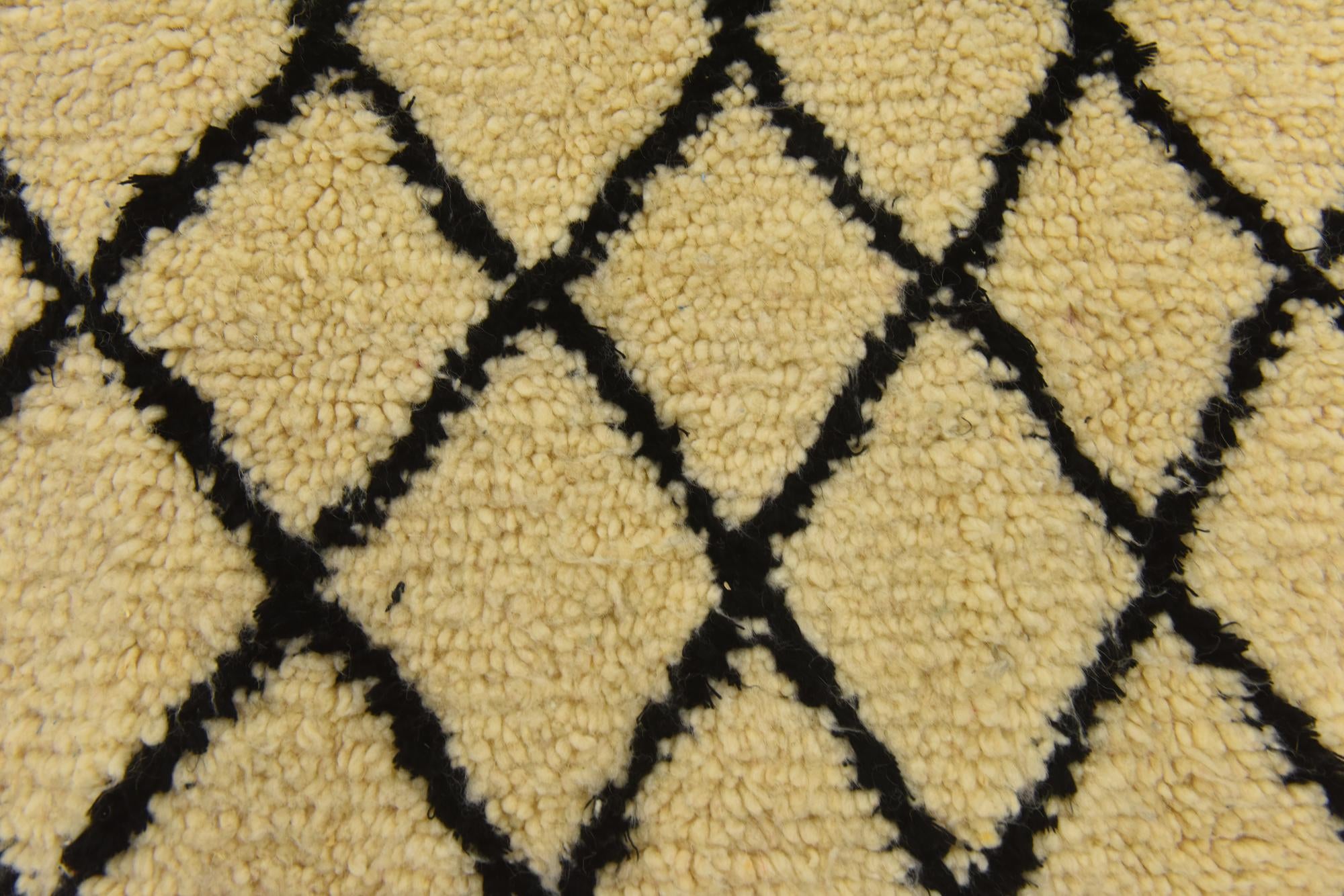 3' 1 x 4' 10 Hand Knotted Moroccan Wool Rug