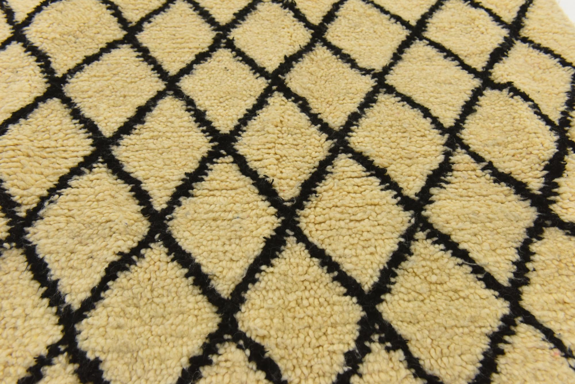 3' 1 x 4' 10 Hand Knotted Moroccan Wool Rug