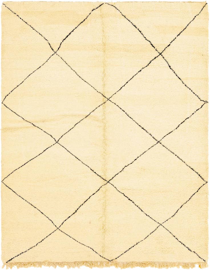 Detail image of 7' 2 x 9' 8 Hand Knotted Moroccan Wool Rug