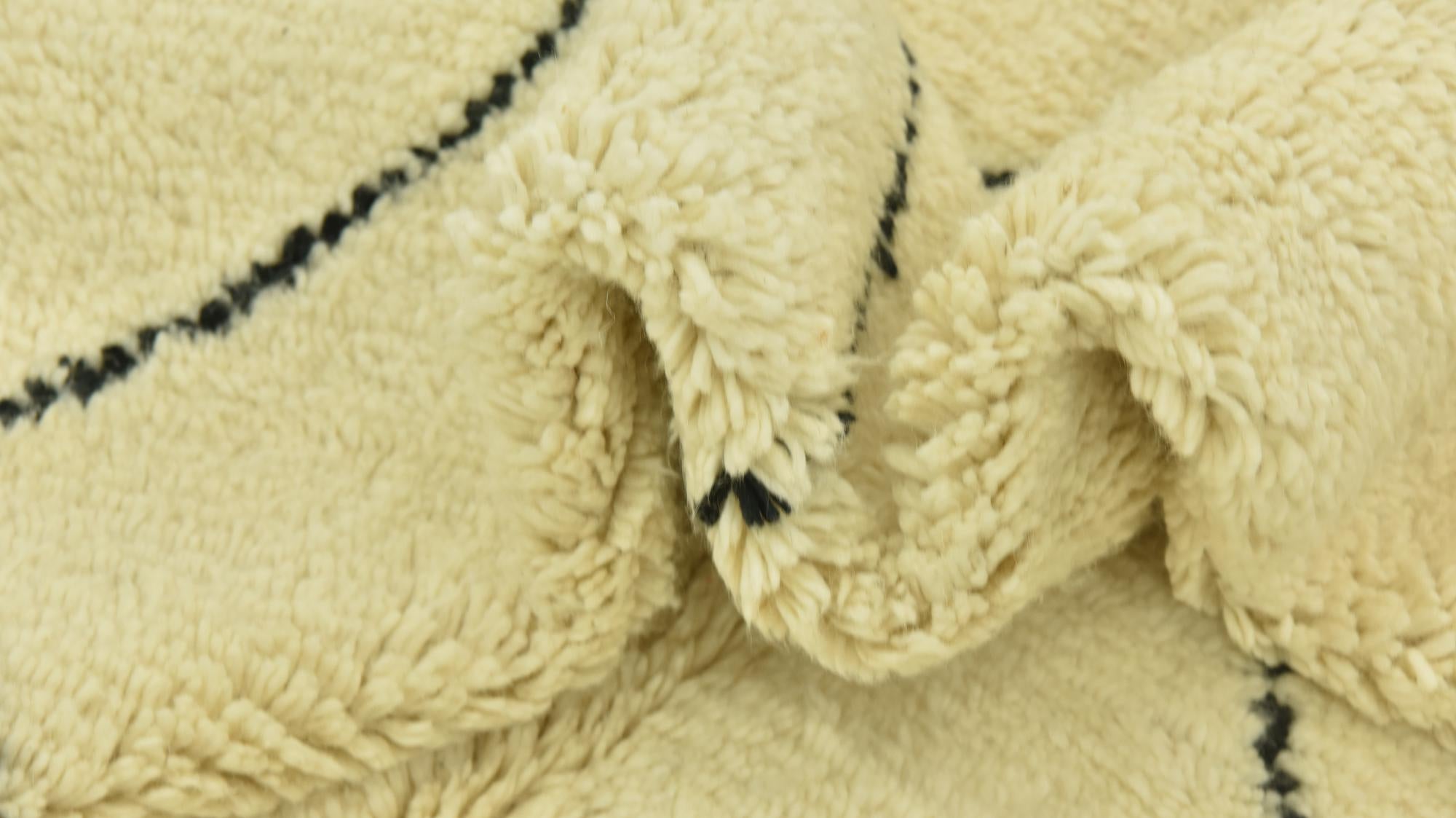 6' 7 x 9' 7 Hand Knotted Moroccan Wool Rug