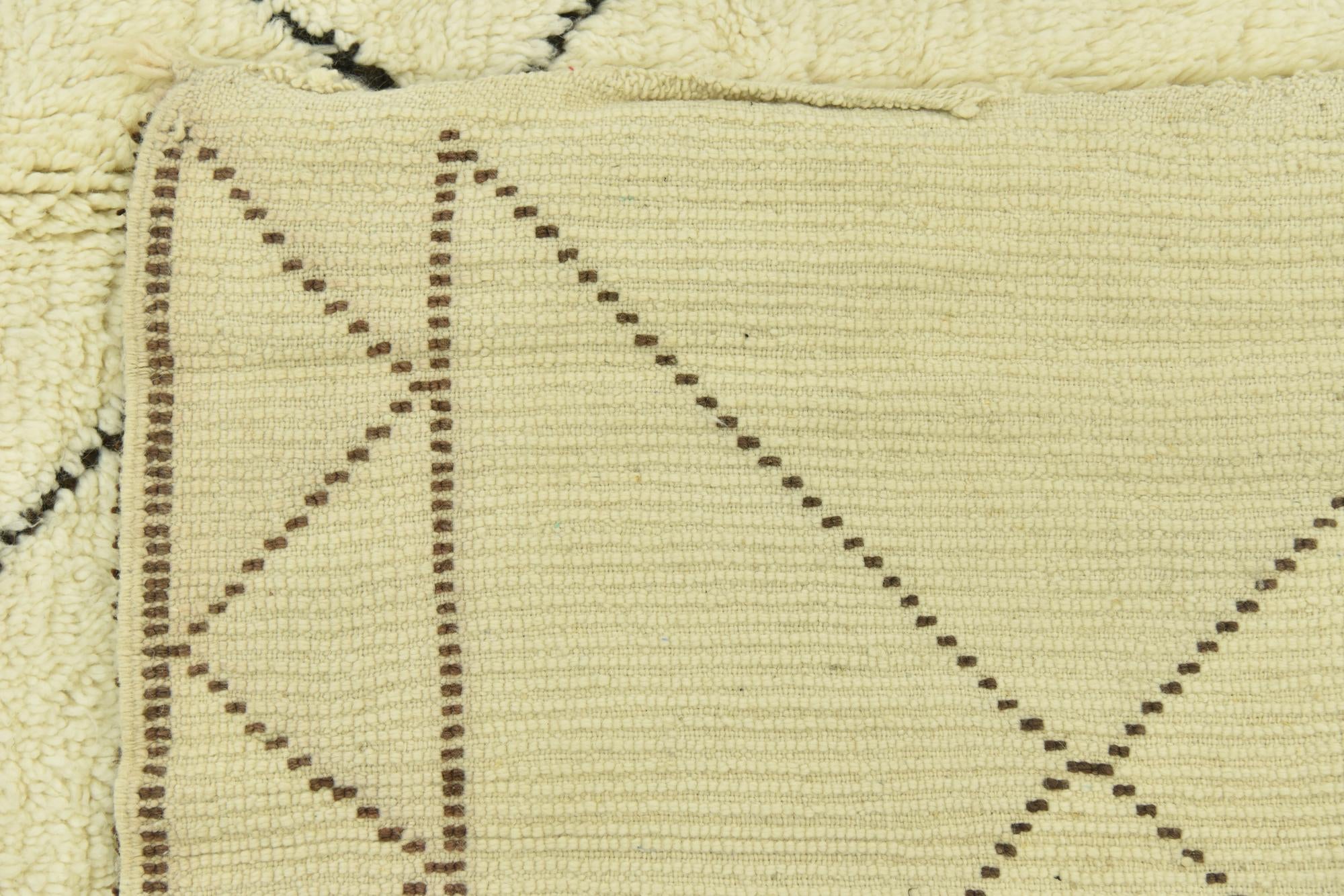 7' 4 x 10' Hand Knotted Moroccan Wool Rug