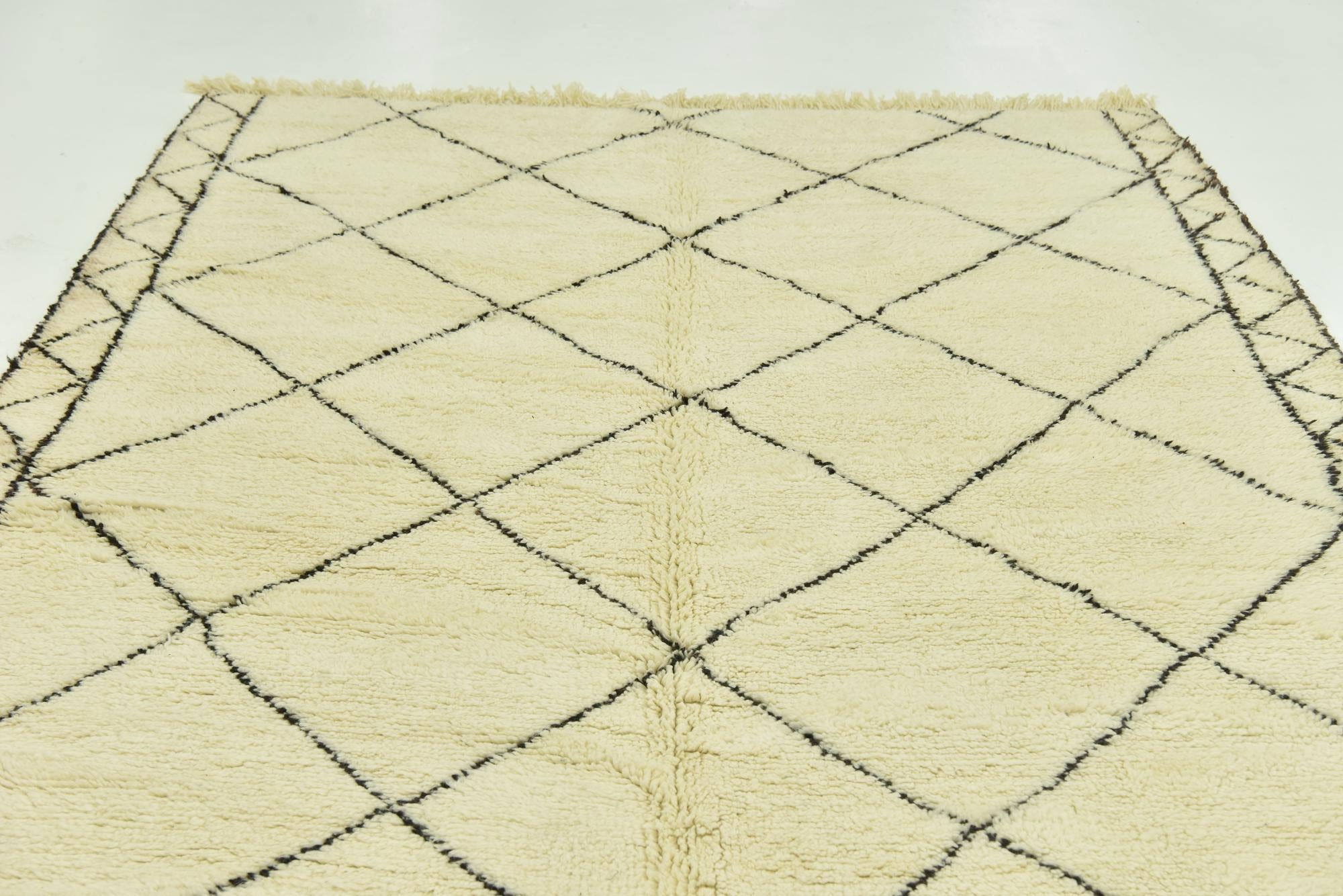 7' 4 x 10' Hand Knotted Moroccan Wool Rug