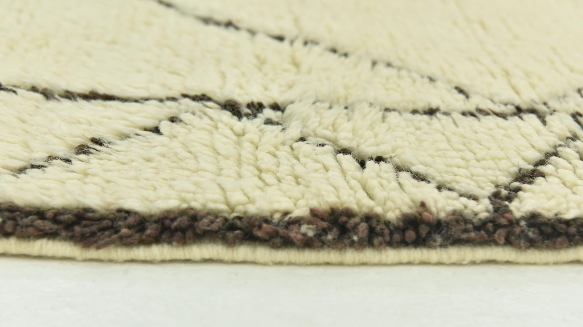 7' 4 x 10' Hand Knotted Moroccan Wool Rug