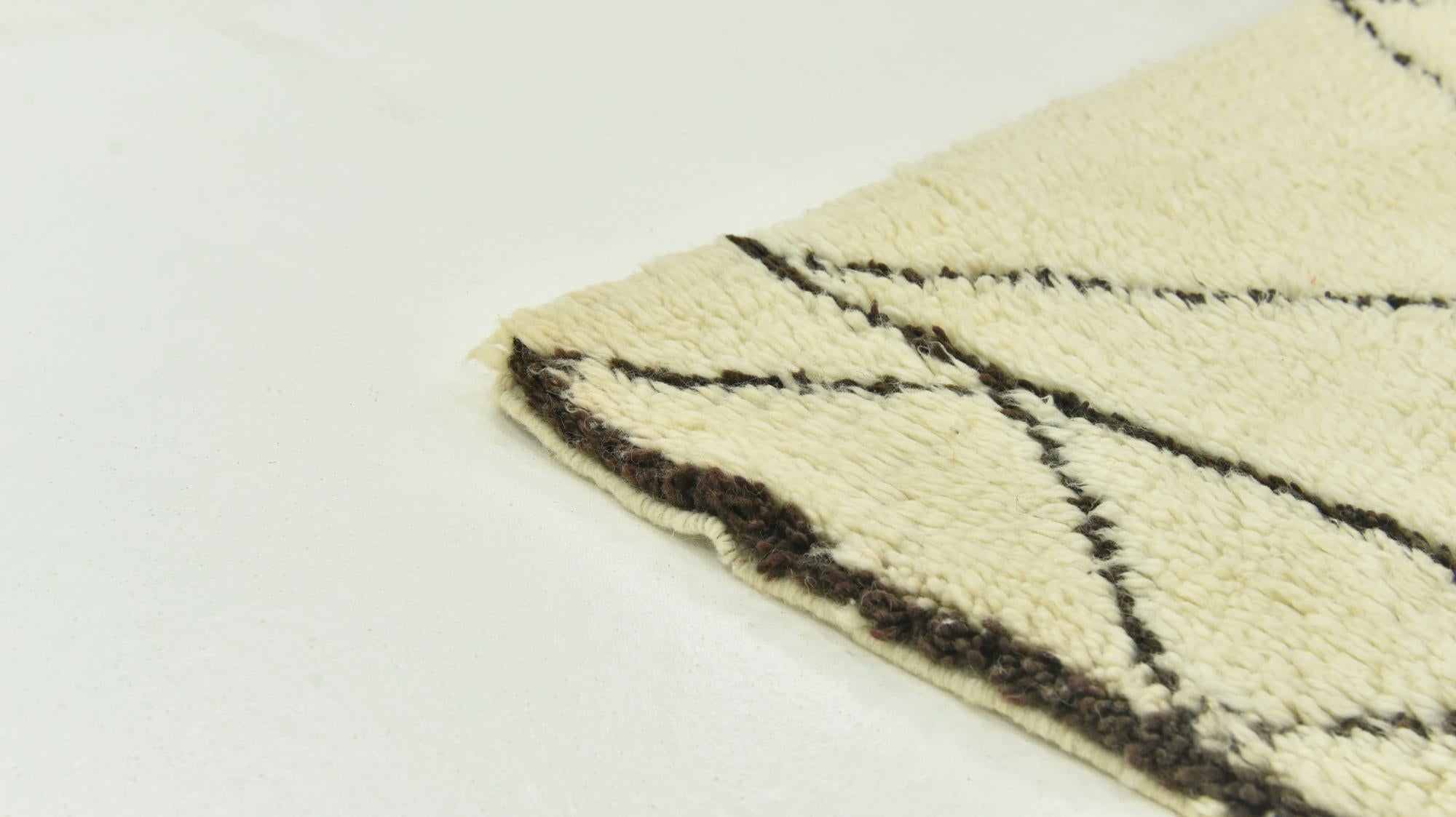 7' 4 x 10' Hand Knotted Moroccan Wool Rug