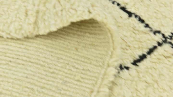 6' 9 x 9' 8 Hand Knotted Moroccan Wool Rug